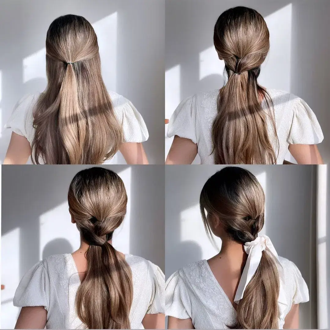 A Hairstyle That Won't Collapse! Easy Hair Arrangement Using Ponytails