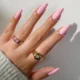Pink Beige Color Nails Design To Try This Year