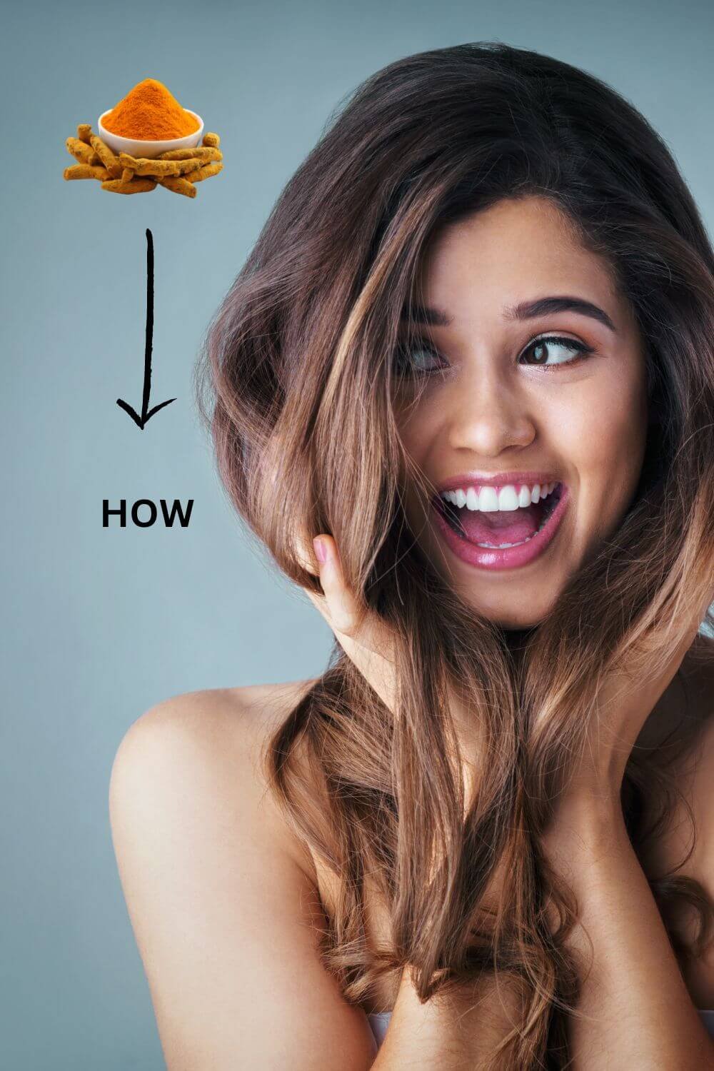 How does turmeric help hair
