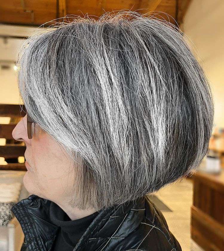Gray Haircuts That is Chopped Up
