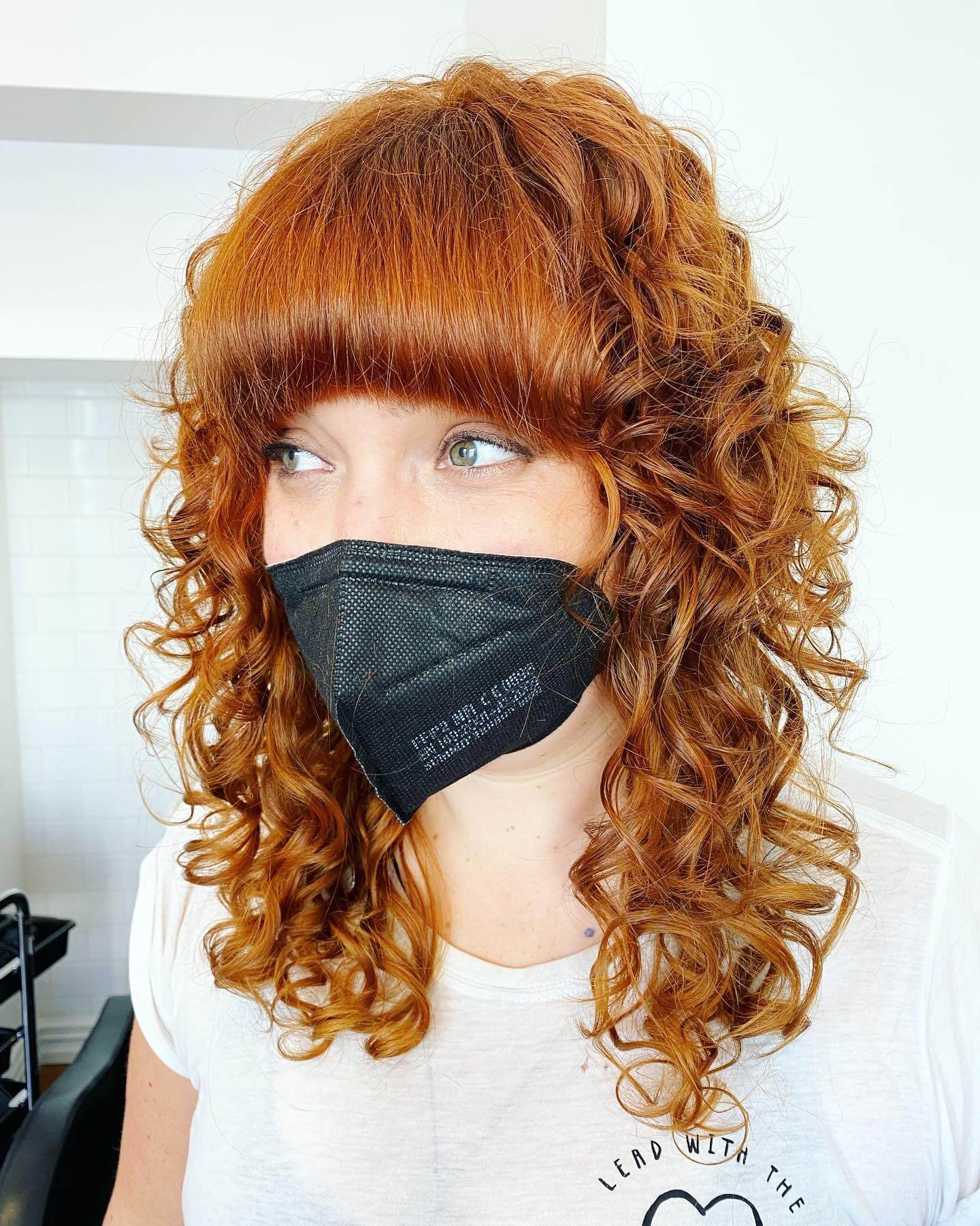 Light Curls With Bangs