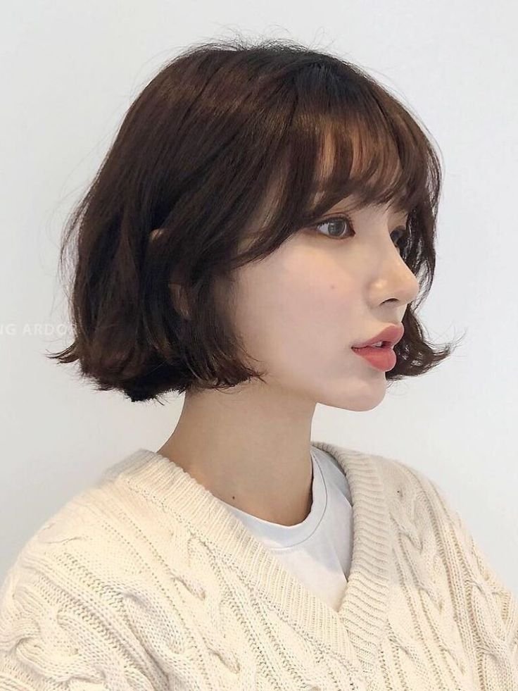 Korean Short Hair With a Messy Look