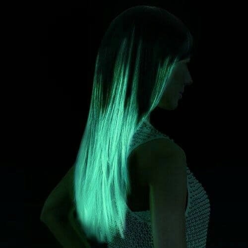 Neon Glow-in-the-Dark Hair