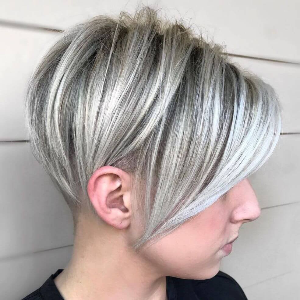 Pixie With Silver Streaks